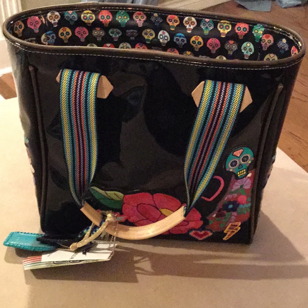 Consulate Classic Tote, Poppy Black